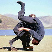 Doshi Richard Van Donk demonstrating a throw
